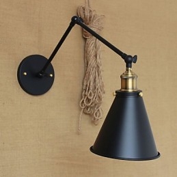 Aplice de perete Leagăn de lumini Aplici de lectură în stil Mini rustic Lodge Metal