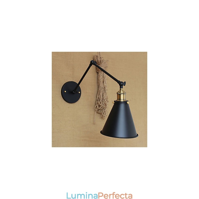 Aplice de perete Leagăn de lumini Aplici de lectură în stil Mini rustic Lodge Metal