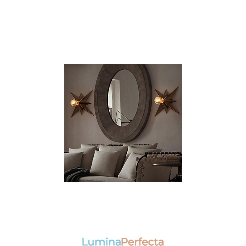 Scurtă Iluminare cu stele cu cinci colțuri Aplică modernă personalizată pentru locuințe pentru copii