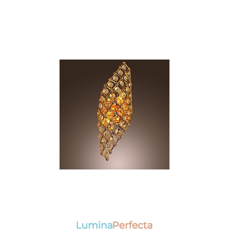 Aplică artistică din cristal cu 2 lumini