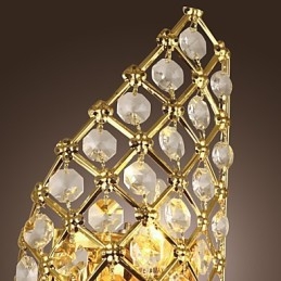 Aplică artistică din cristal cu 2 lumini