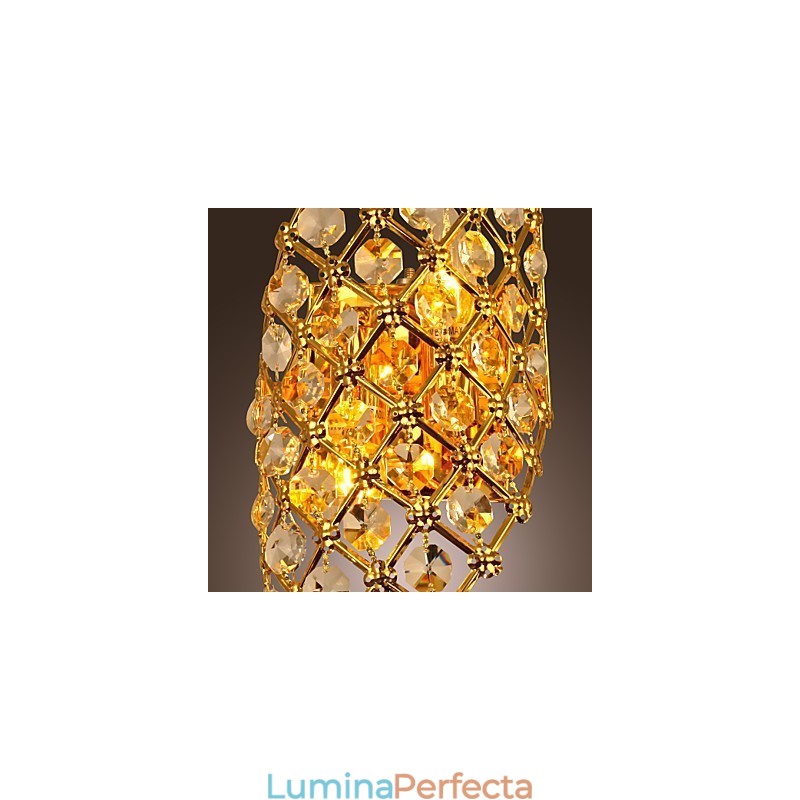 Aplică artistică din cristal cu 2 lumini