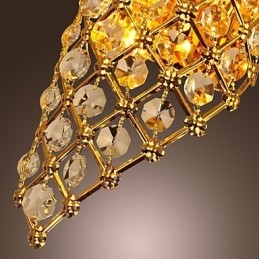 Aplică artistică din cristal cu 2 lumini