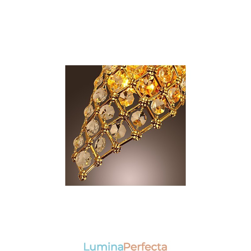Aplică artistică din cristal cu 2 lumini
