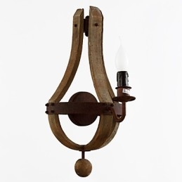 Applique Stil Mini Rustic Lodge Lemn Bambus