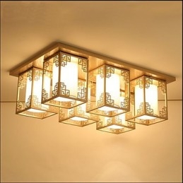 Un stil chinezesc Lămpi Fier Plafon Iluminat Atmosferă