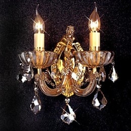 Aplică elegantă din cristal cu 2 lumini