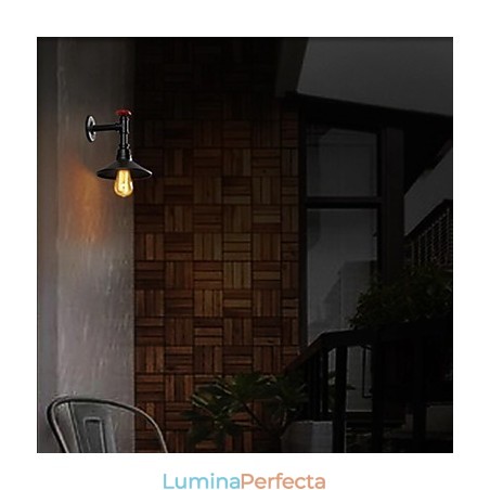 Mini Lampă de Perete 1 Lumină Concise Crem Fier Mini Lampă de Perete 1 Lumină Concise Crem Fier