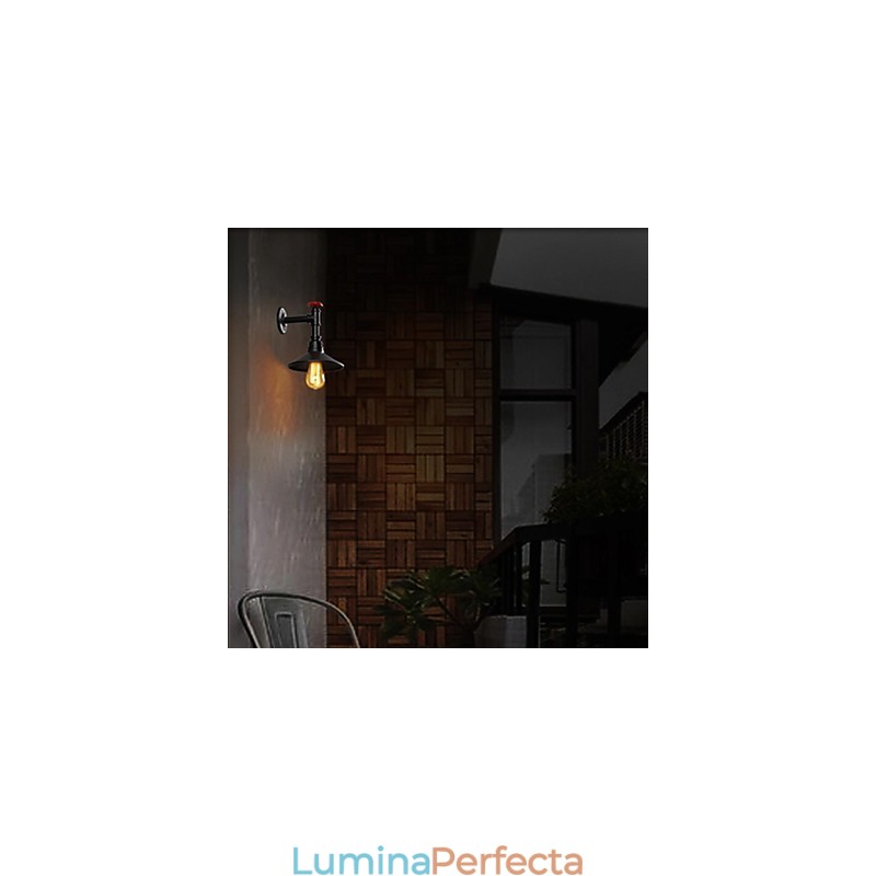 Mini Lampă de Perete 1 Lumină Concise Crem Fier