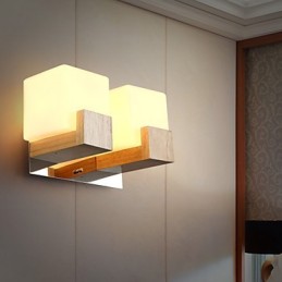 Aplice de perete Mini stil modern contemporan din lemn de bambus