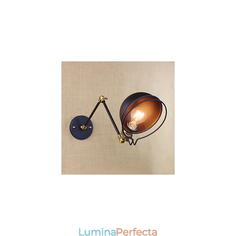 Aplice de perete Leagăn de lumini Aplici de lectură în stil Mini rustic Lodge Metal