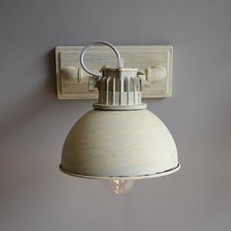 Lampă de perete nostalgică, vintage, din fier, pentru culoar, pentru balcon, aplice de perete din fier forjat din Europa de Nord