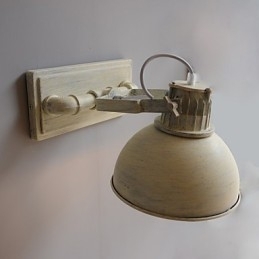 Lampă de perete nostalgică, vintage, din fier, pentru culoar, pentru balcon, aplice de perete din fier forjat din Europa de Nord