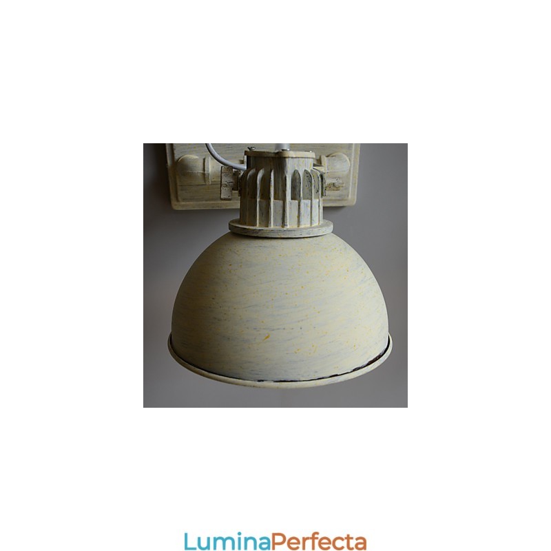 Lampă de perete nostalgică, vintage, din fier, pentru culoar, pentru balcon, aplice de perete din fier forjat din Europa de Nord