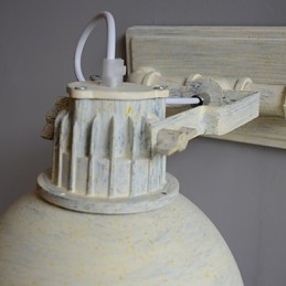 Lampă de perete nostalgică, vintage, din fier, pentru culoar, pentru balcon, aplice de perete din fier forjat din Europa de Nord