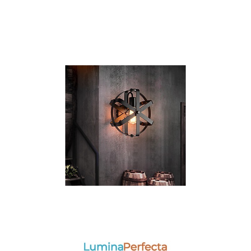 Aplic de perete rotund industrial nou stil vintage balcon mansardă intrare hol dormitor