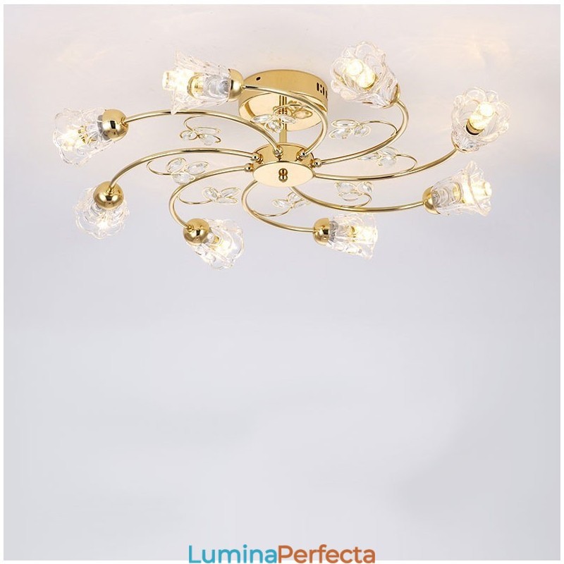 Lumini artistice din aluminiu cu cristale