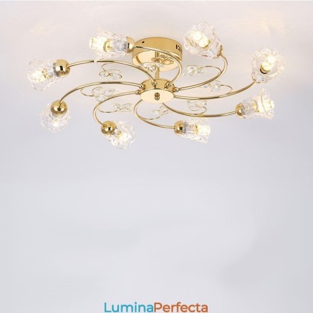 Lumini artistice din aluminiu cu cristale Lumini artistice din aluminiu cu cristale