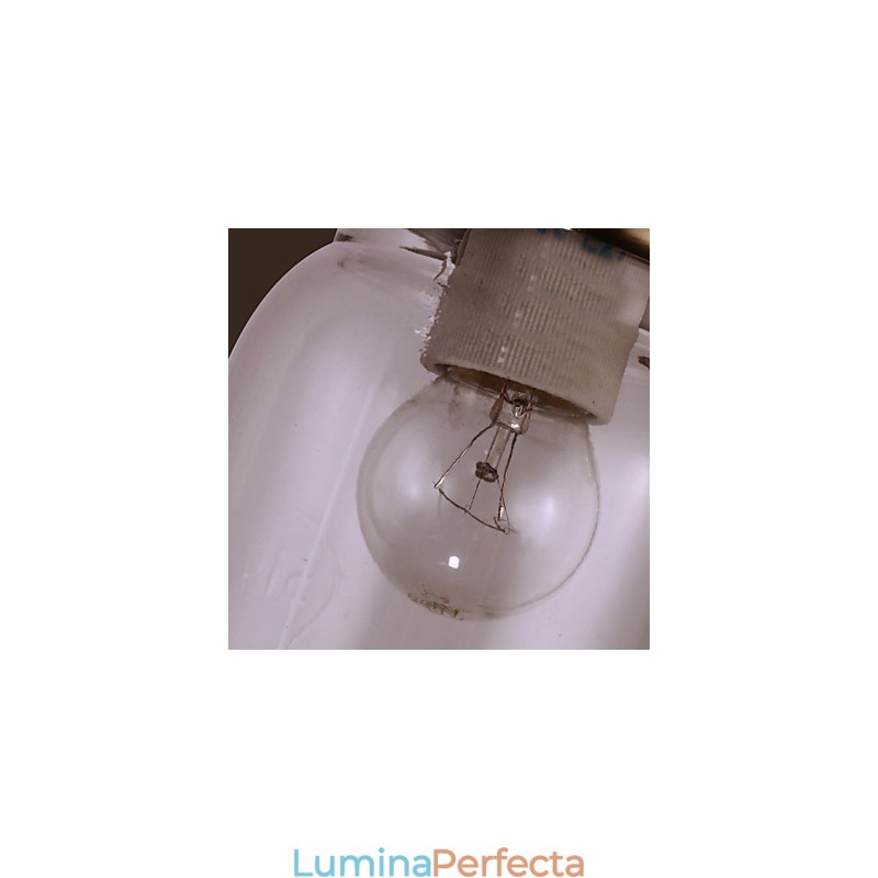 Lampă de perete rustică în formă de sticlă