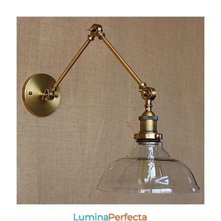 Lampă de designer în stil LOFT Lampă de perete decorativă din sticlă, bronz, cafenea Lampă de designer în stil LOFT Lampă de perete decorativă din sticlă, bronz, cafenea