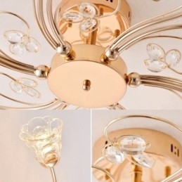 Lumini artistice din aluminiu cu cristale