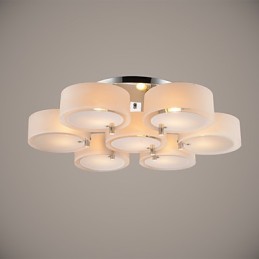Plafoniera încastrabilă, modernă, contemporană, cu 7 lumini, metal
