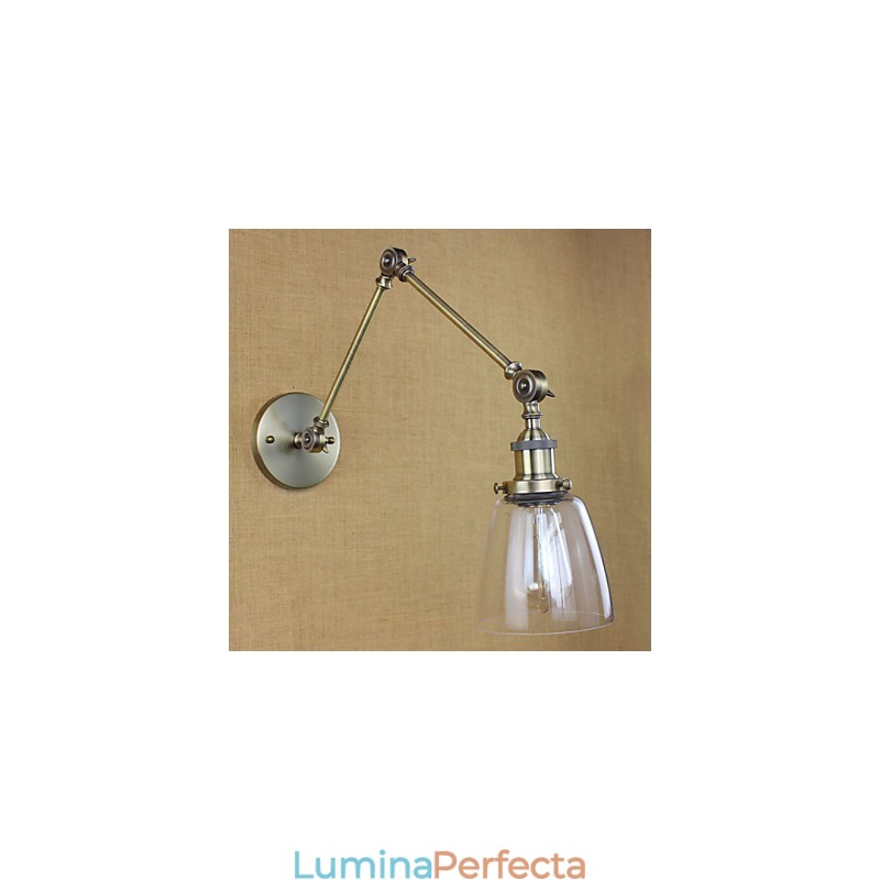 Retro Vintage Exclusiv Holul Hotel Dormitor Noptiera RACK Applic decorativ de perete din bronz antic