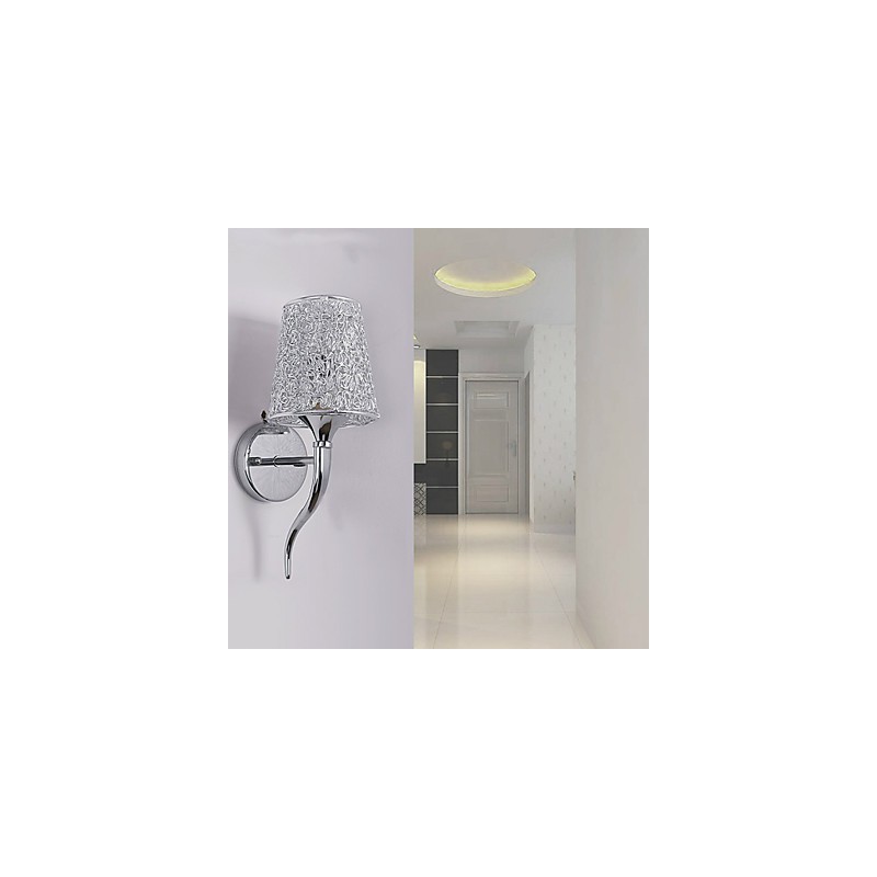 Lampă de noptieră argintie Lămpi de perete de citire Capcană sanitară Fundal Lumină oglindă