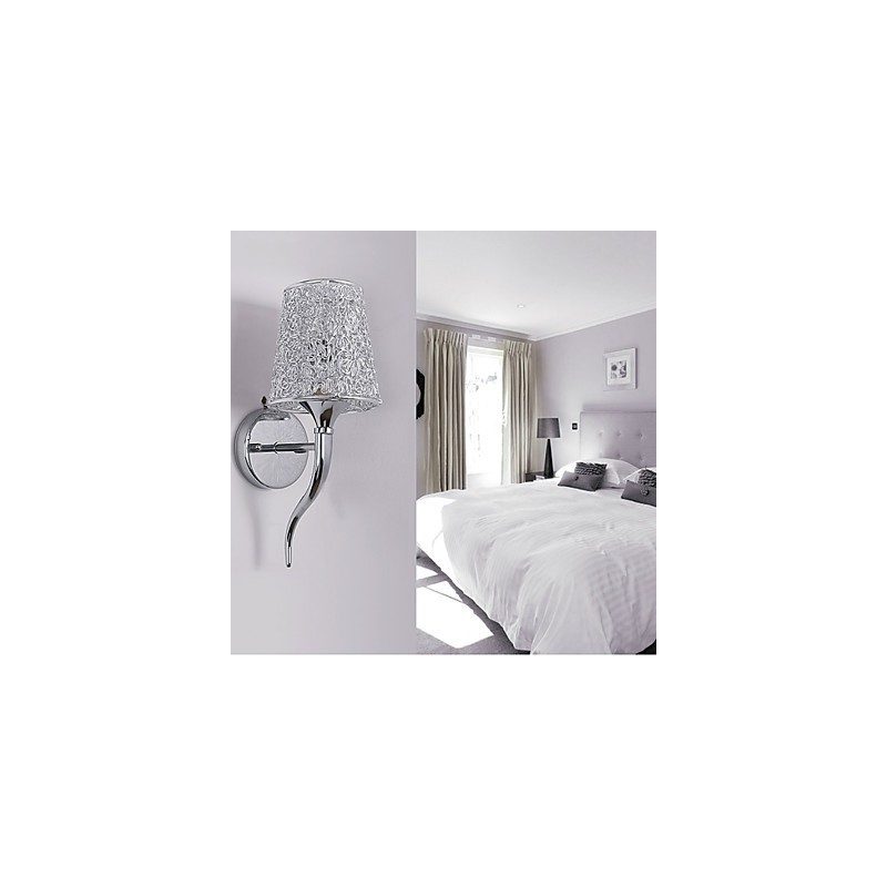 Lampă de noptieră argintie Lămpi de perete de citire Capcană sanitară Fundal Lumină oglindă