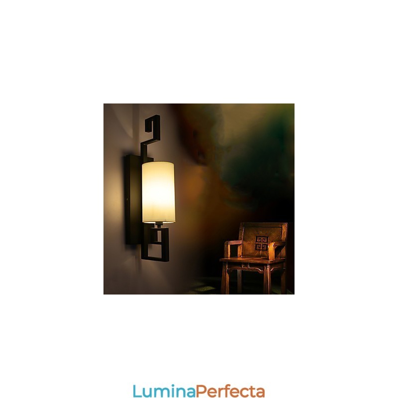 Lampă Antică Modernă În Stil American Sufragerie Dormitor Camere Hotel Lampă De Perete Pânză Albă