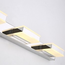 Lampă cu oglindă pătrată din oțel inoxidabil și acril