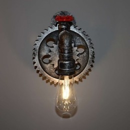 Creativ Iron Bar Restaurant Bar Coridor Lampă de perete Lampă de perete Loft Industrial Gear Personality To Do The Old Tevi de apă