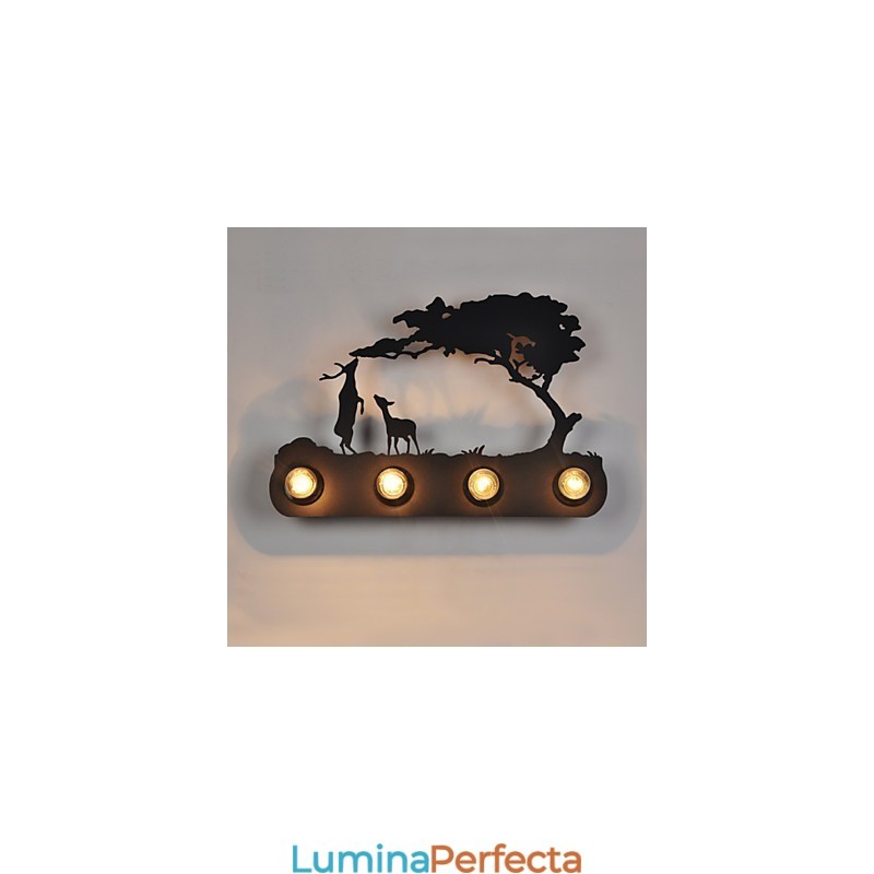 4 Lumini American Village Pastoral Stil LOFT Dormitor Coridoare Fier Retro Vehicule Perete