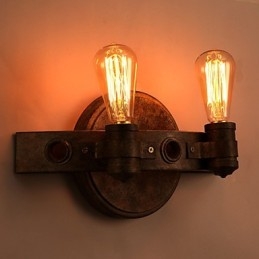 American Creativ Restaurator Ancient Ways Fier forjat Lună Plină Machete Lampă de perete