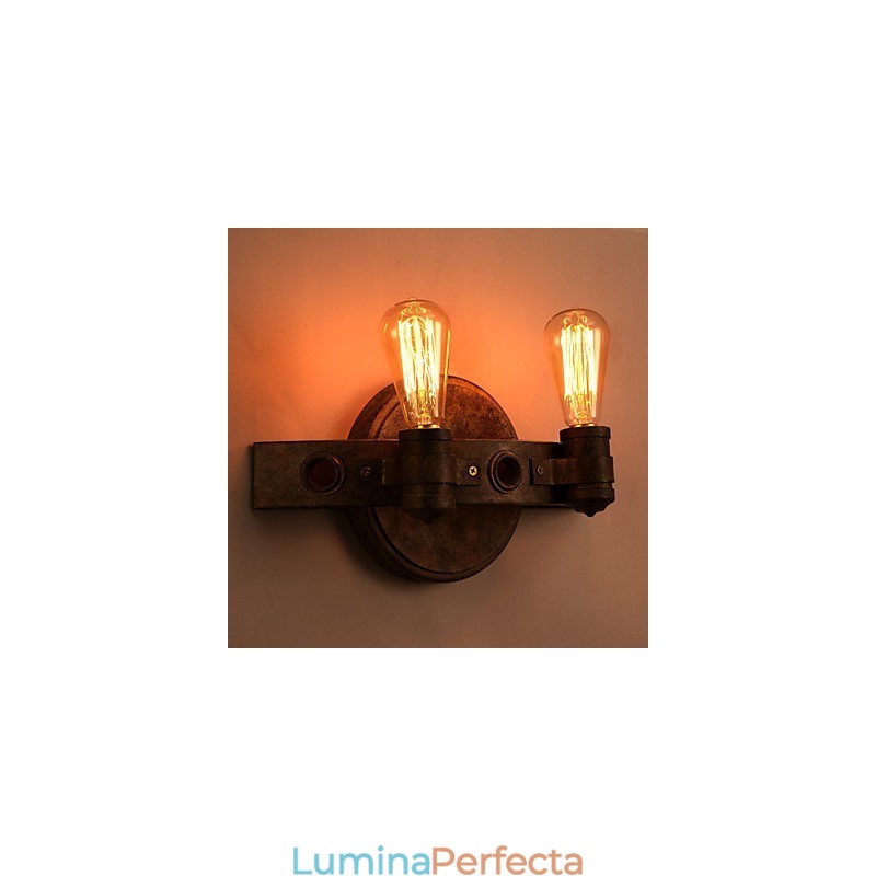 American Creativ Restaurator Ancient Ways Fier forjat Lună Plină Machete Lampă de perete