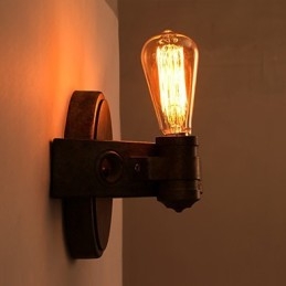 American Creativ Restaurator Ancient Ways Fier forjat Lună Plină Machete Lampă de perete
