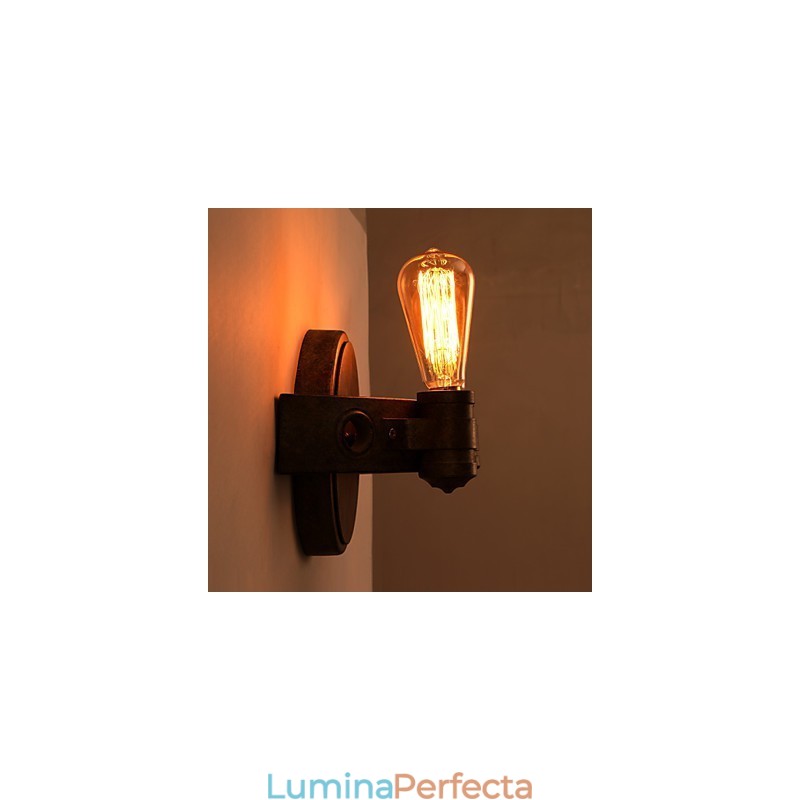 American Creativ Restaurator Ancient Ways Fier forjat Lună Plină Machete Lampă de perete