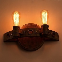 American Creativ Restaurator Ancient Ways Fier forjat Lună Plină Machete Lampă de perete