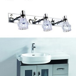 Iluminat de perete de spălat nou sosit Lampă albă de o singură culoare pentru feronerie frontală oglindă Placă de metal pentru baie