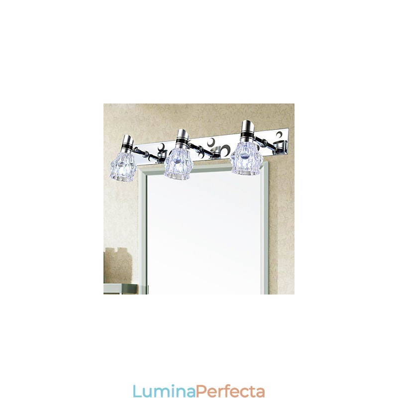 Iluminat de perete de spălat nou sosit Lampă albă de o singură culoare pentru feronerie frontală oglindă Placă de metal pentru baie