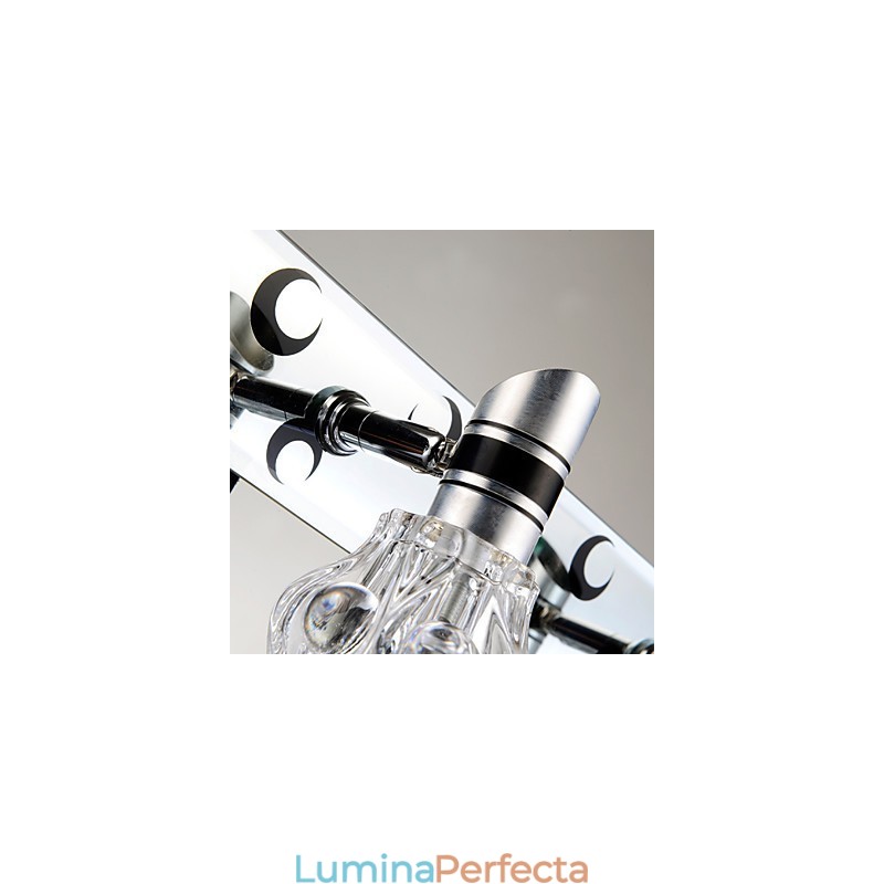 Iluminat de perete de spălat nou sosit Lampă albă de o singură culoare pentru feronerie frontală oglindă Placă de metal pentru baie