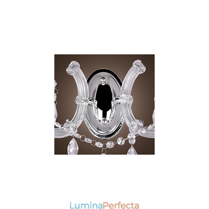 Aplica de perete eleganta din cristal cu 2 lumini
