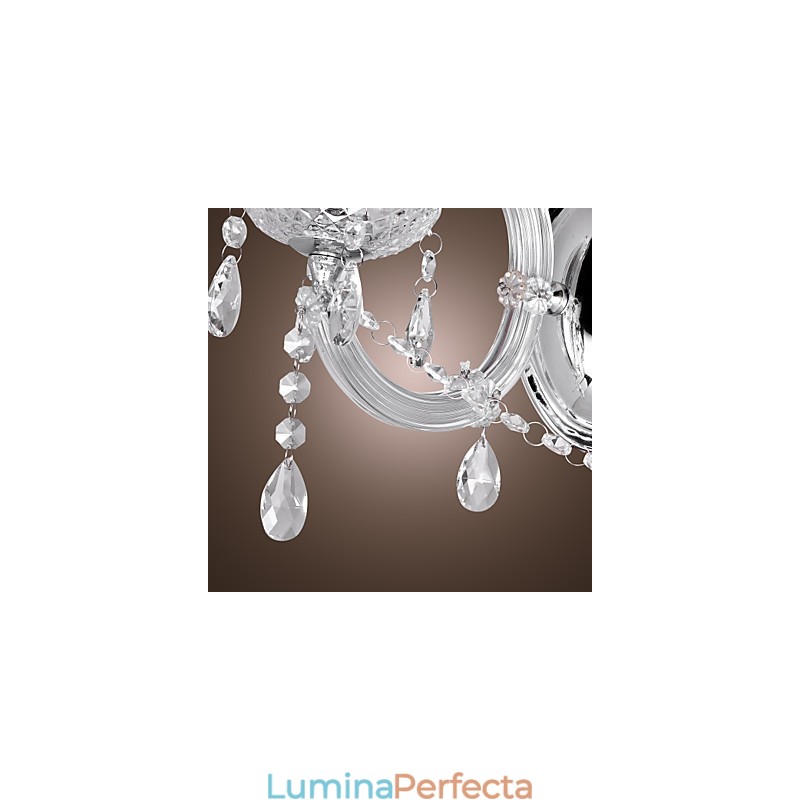 Aplica de perete eleganta din cristal cu 2 lumini