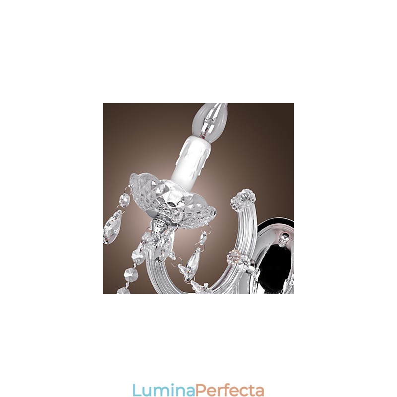 Aplica de perete eleganta din cristal cu 2 lumini