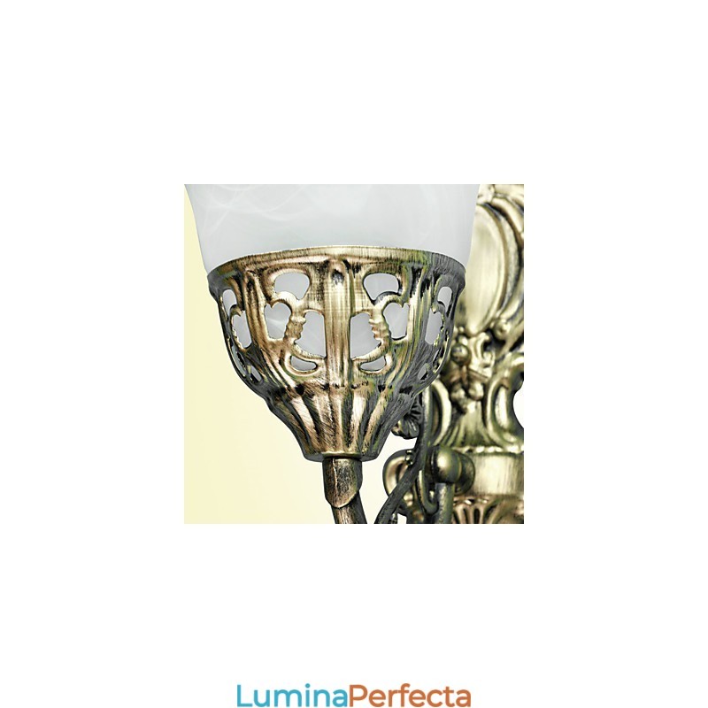 Aplică Europeană De Perete Material Metal Placat Bronz Iluminat Cu Noptieră Sufragerie Oglindă Față Balcon Lampă