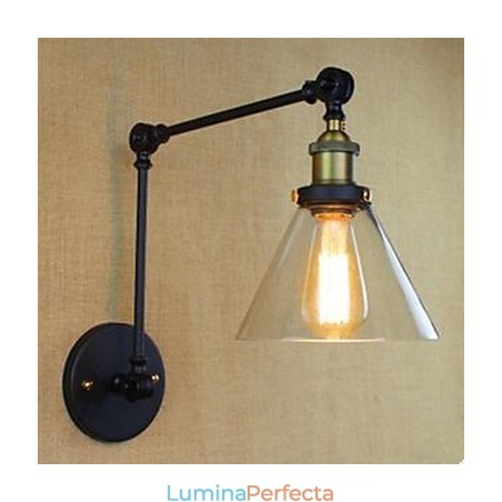 Mut Negru Restaurare Moduri Vechi Restaurant Rural Cafenea Decorat Lampa de Perete Sticla Mut Negru Restaurare Moduri Vechi Restaurant Rural Cafenea Decorat Lampa de Perete Sticla