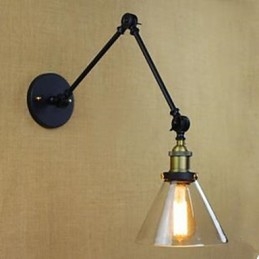 Mut Negru Restaurare Moduri Vechi Restaurant Rural Cafenea Decorat Lampa de Perete Sticla