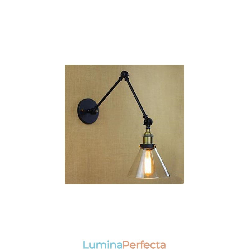Mut Negru Restaurare Moduri Vechi Restaurant Rural Cafenea Decorat Lampa de Perete Sticla
