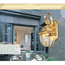 Lampă de grădină Lampă plină de cupru Lampă de exterior Lampă rezistentă la apă