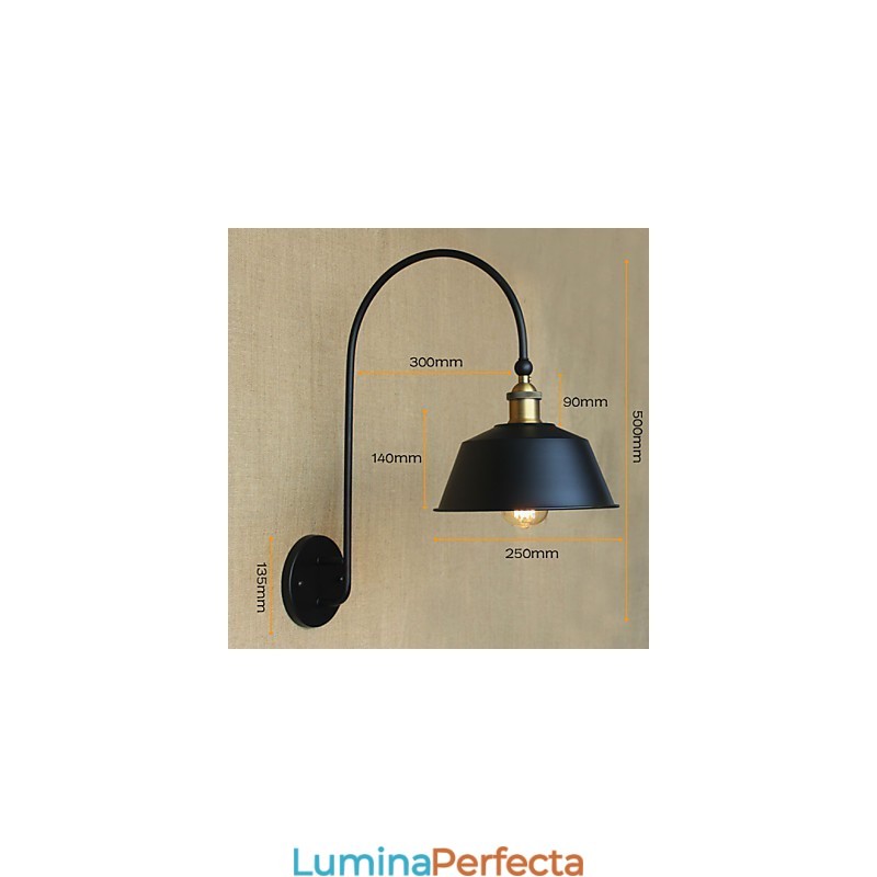 American Country LOFT Mașini industriale Light Wind Retro Vila Nostalgică Sufragerie Fier Lampă decorativă de perete